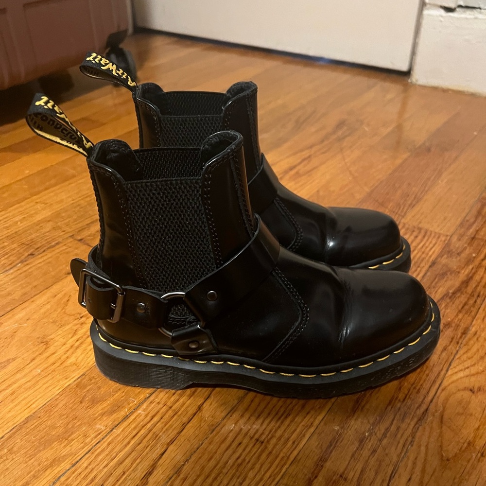 Black Leather Ankle Boots